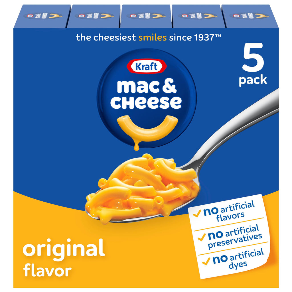 Mac and Cheese Dinner 5 Boxes Original Flavor 7.25 oz C629664
