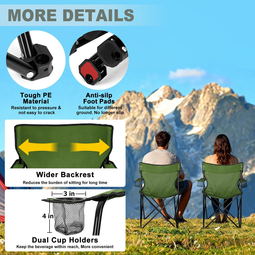 Camping Chairs Olive Green E3689