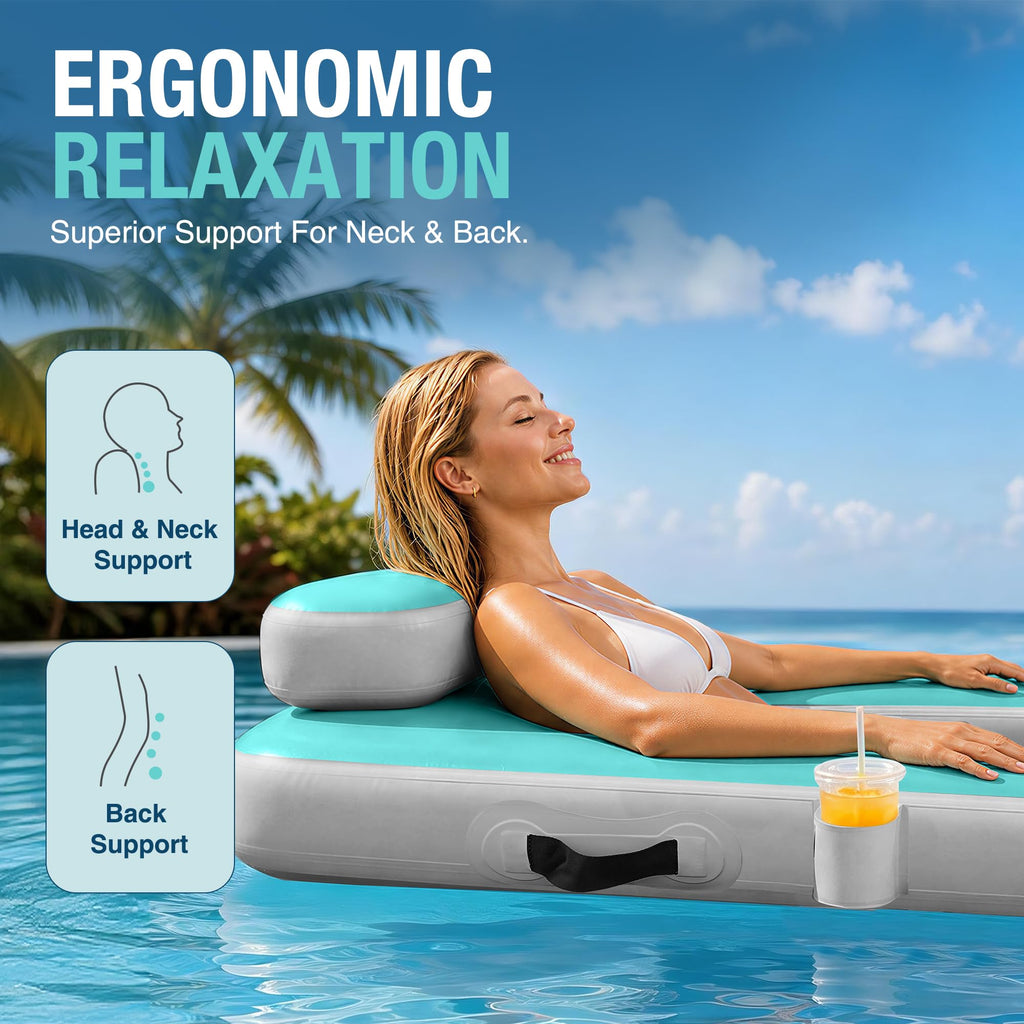 Inflatable Floating Chair with Cup Holder E523