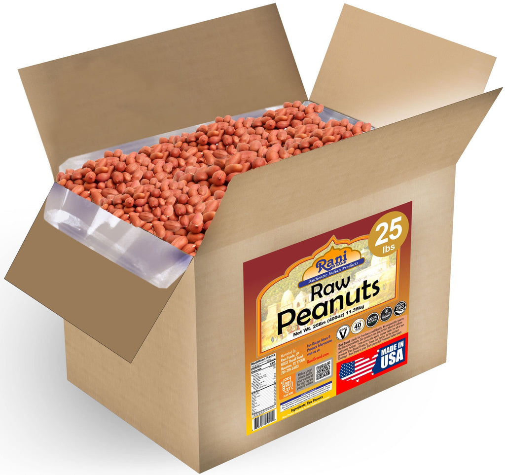 Raw Whole Peanuts With Skin 25lbs Bulk Box L3604