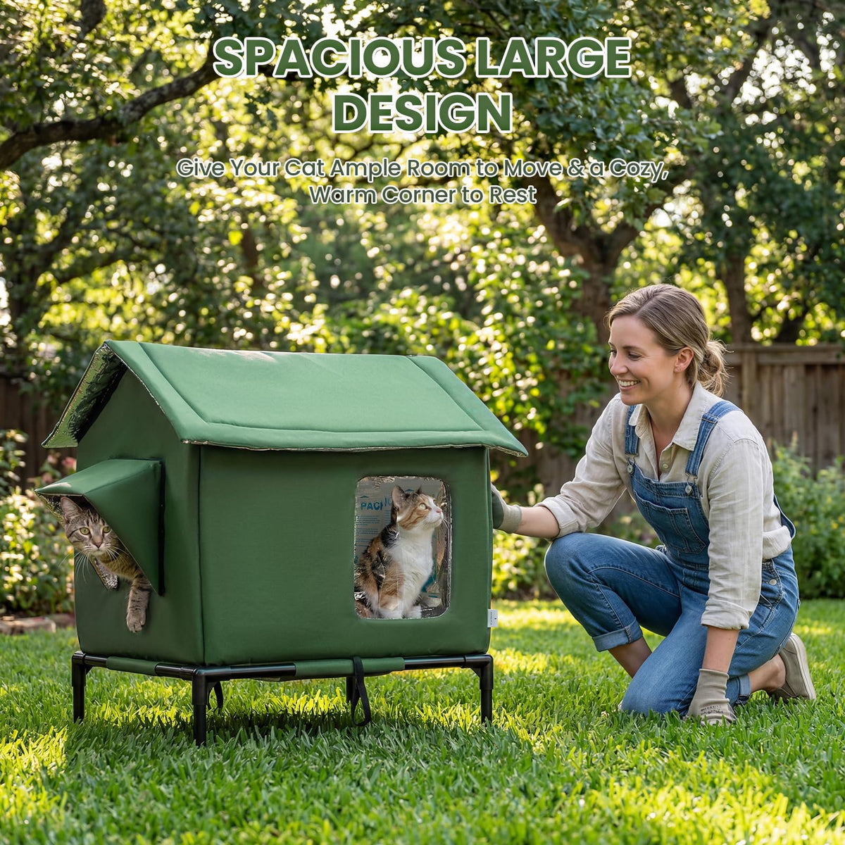 Weatherproof Insulated Cat Shelter S4138