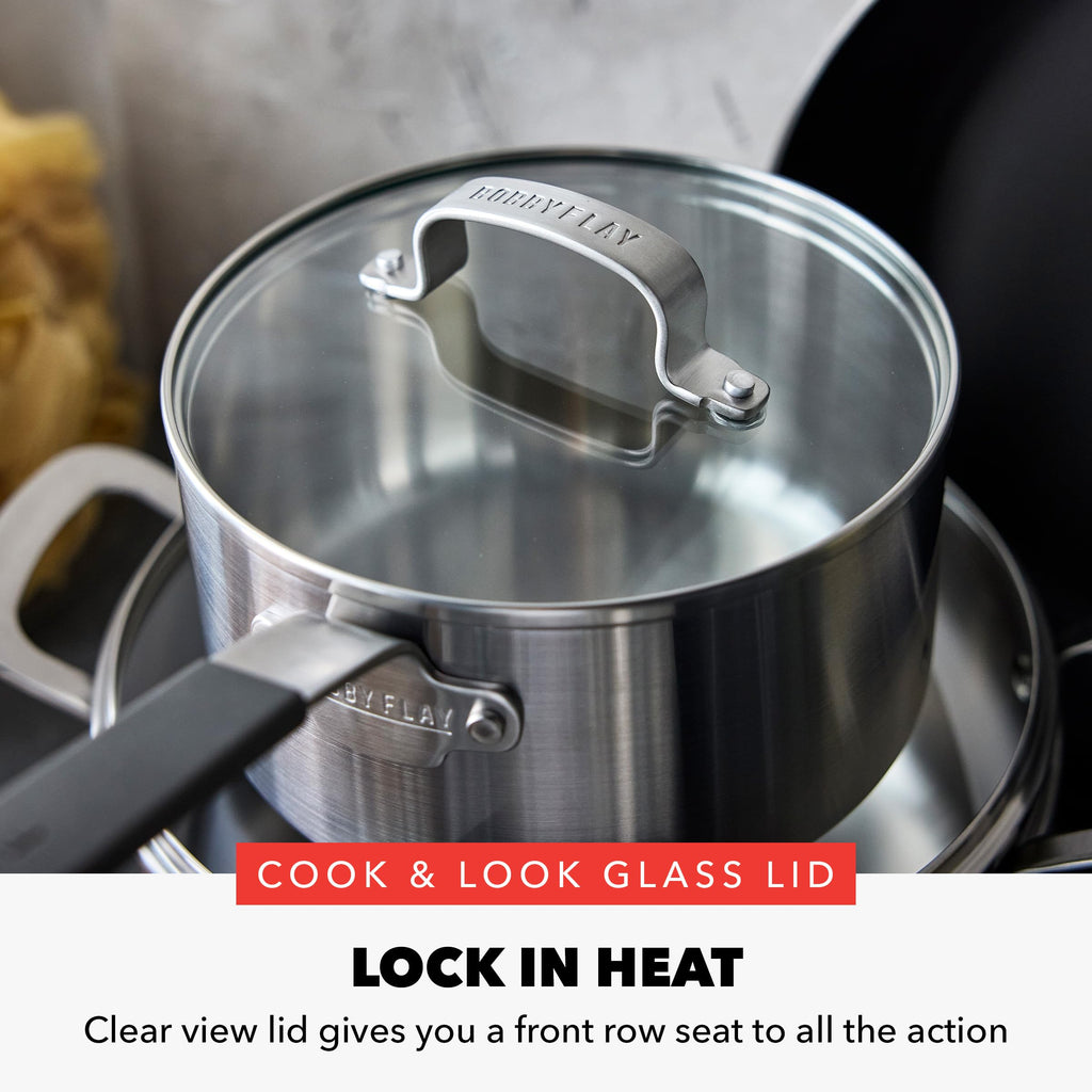 Stainless Steel 12 Piece Nonstick Cookware Set U418