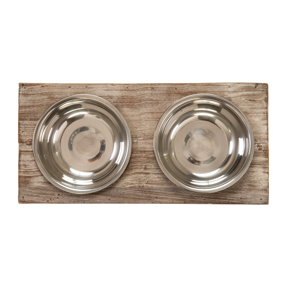 Elevated Dog & Cat Double Bowl Feeder Stainless Steel Bowls R220868