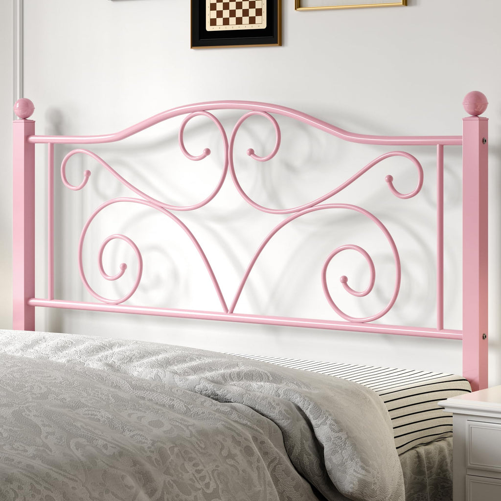 Full Size Metal Bed Frame with Headboard and Footboard V94019
