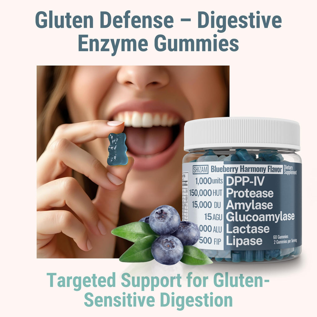 Gluten & Lactase Digestive Enzyme Gummies C637