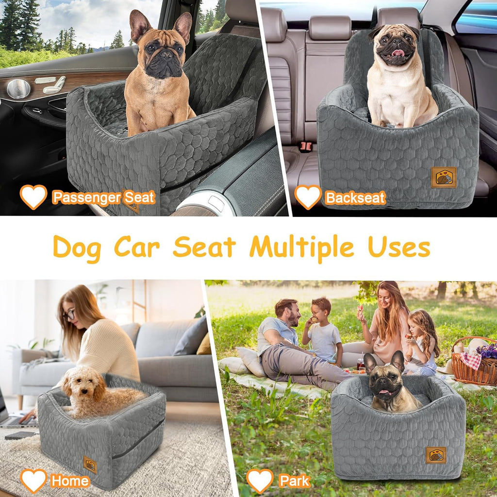 Memory Foam Dog Booster Seat with Washable Removable Cover J668