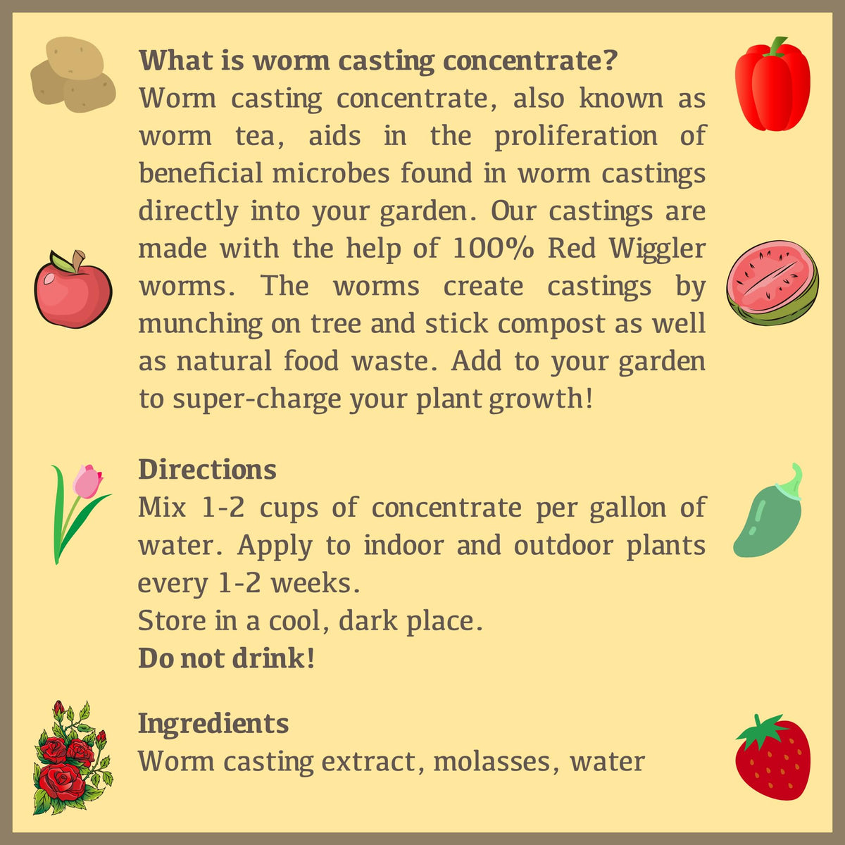 Natural Plant Food and Liquid Fertilizer Concentrate, 1 Gallon M383