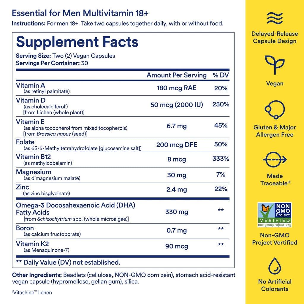 Men's 18+ Multivitamin 60 Capsules W1269