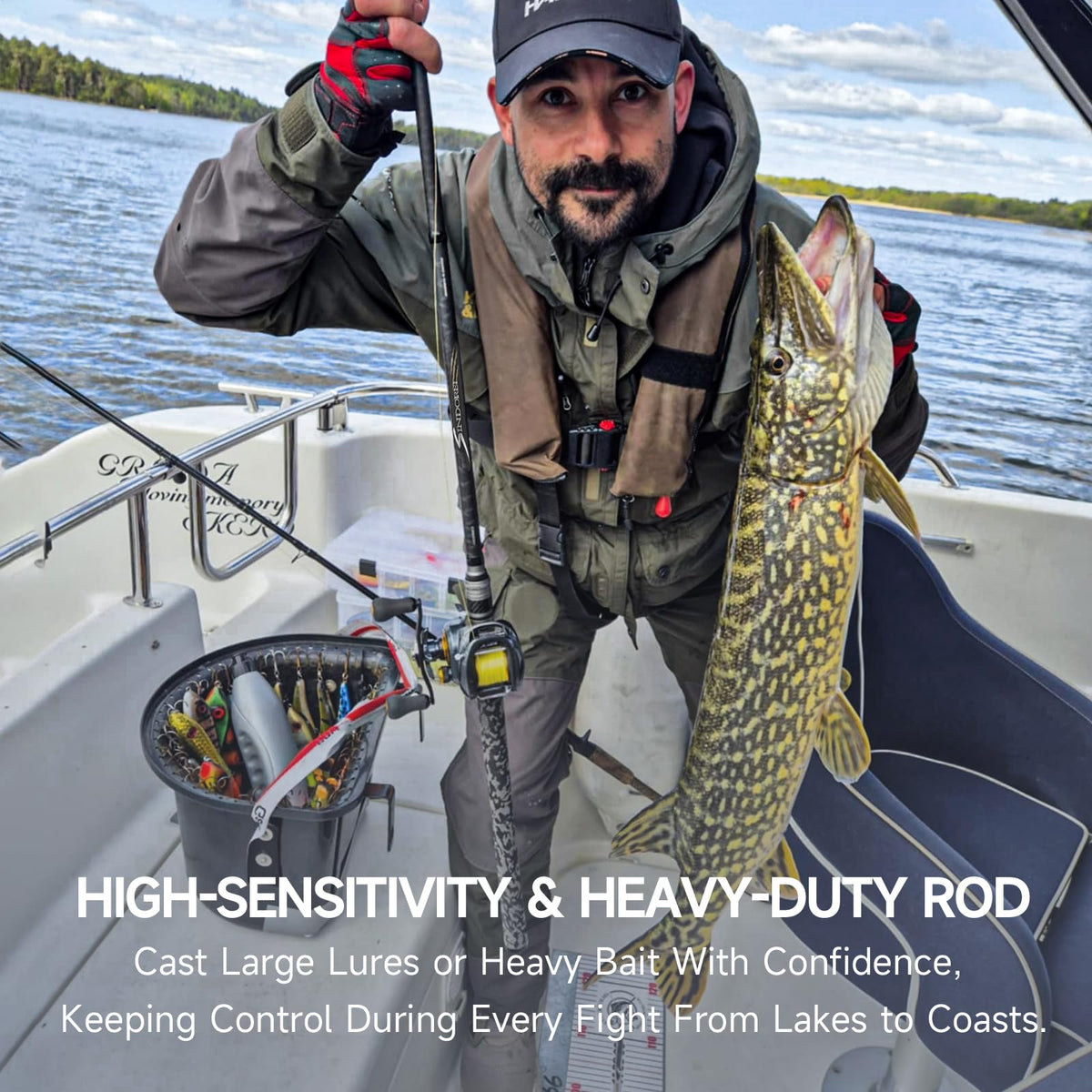 Heavy 2-Piece Fishing Rod H9175