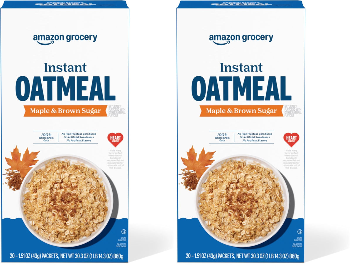 Maple & Brown Sugar Instant Oatmeal, 1.51 Oz, Pack of 40 X137102