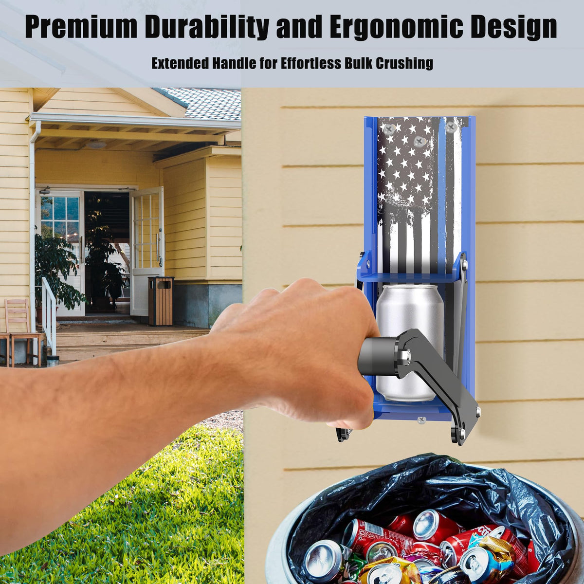 Wall Mounted Can Crusher for 8oz-16oz Cans Z89901