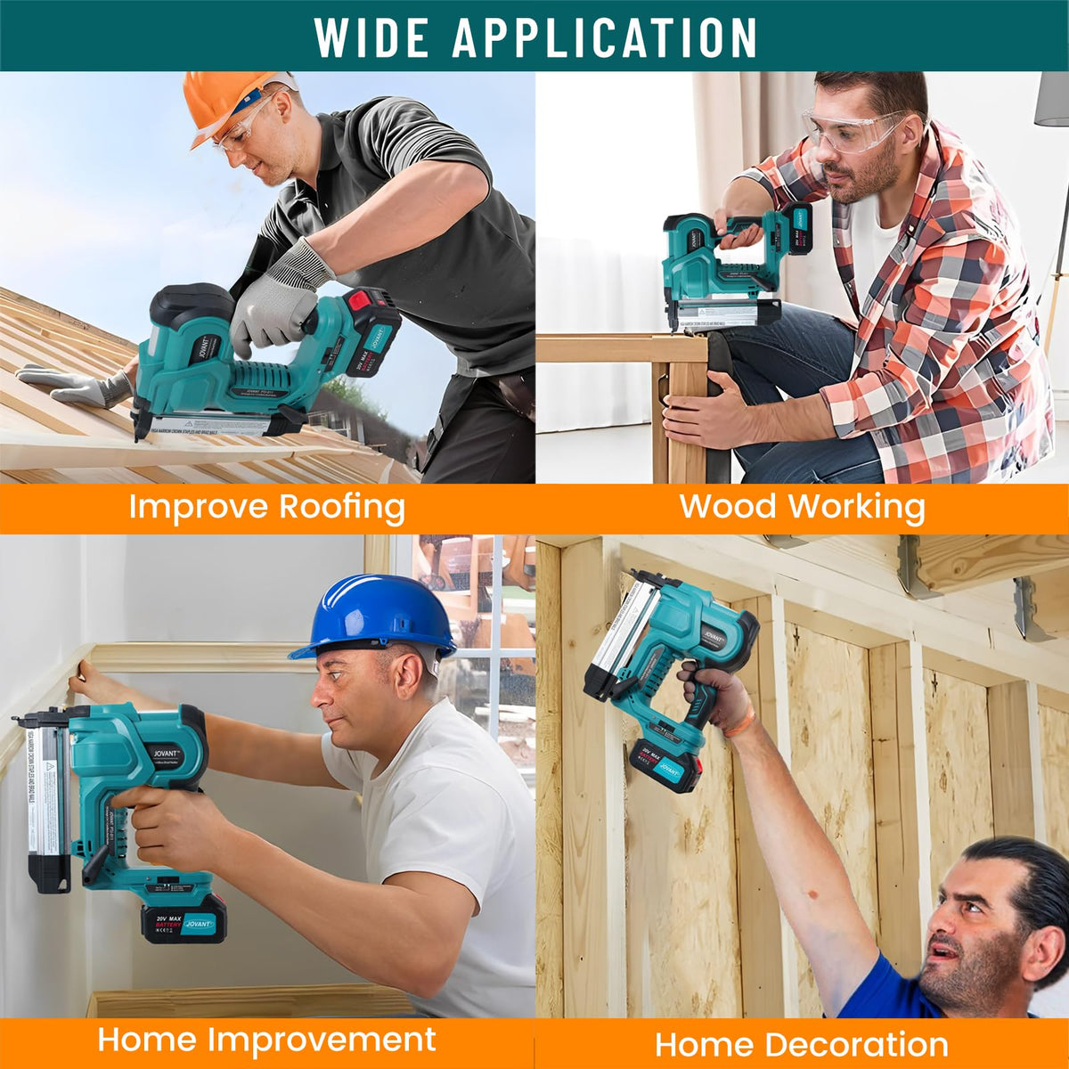 2 in 1 Cordless 18 Gauge Brad Nailer J10808