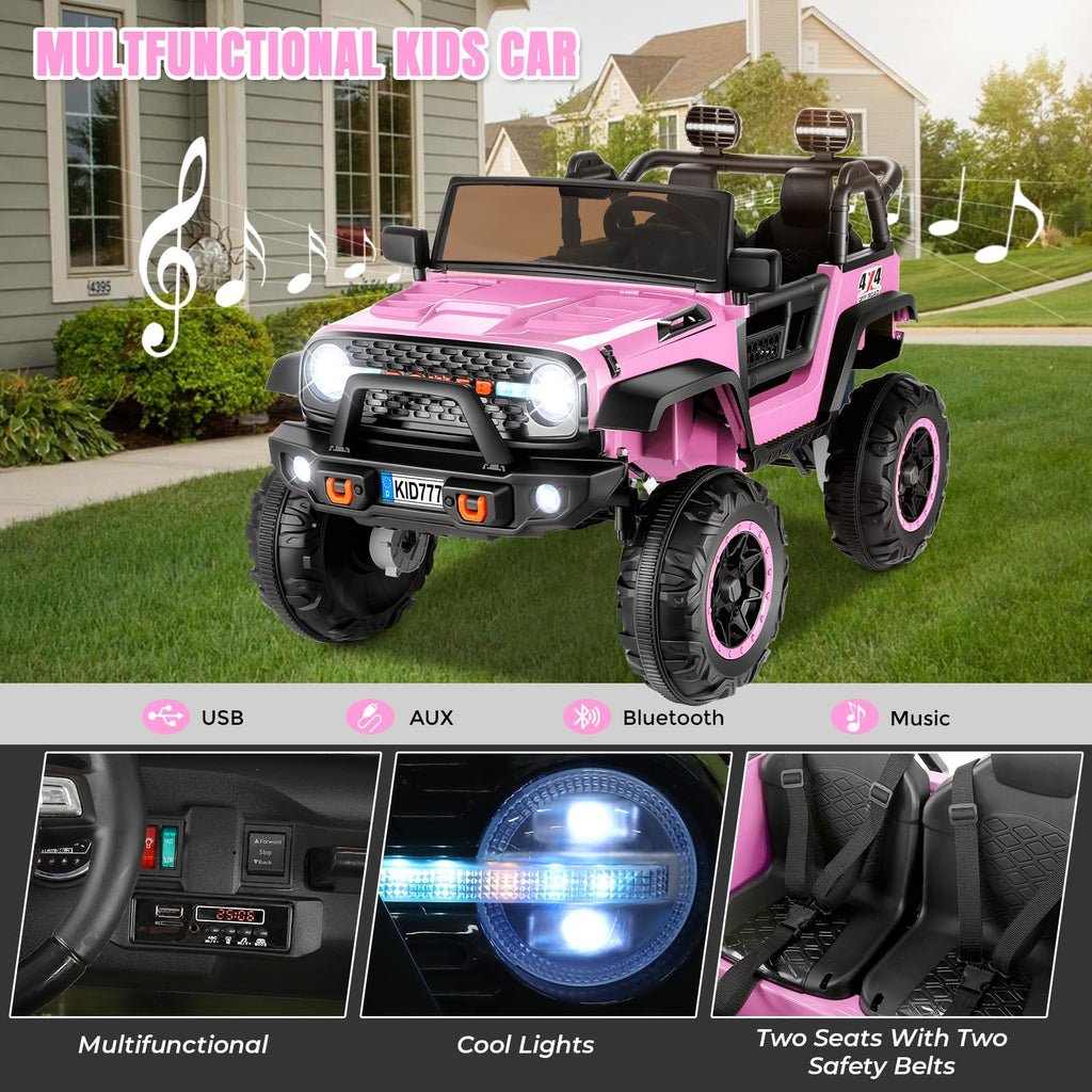 24V Pink Ride on Toy Car K129