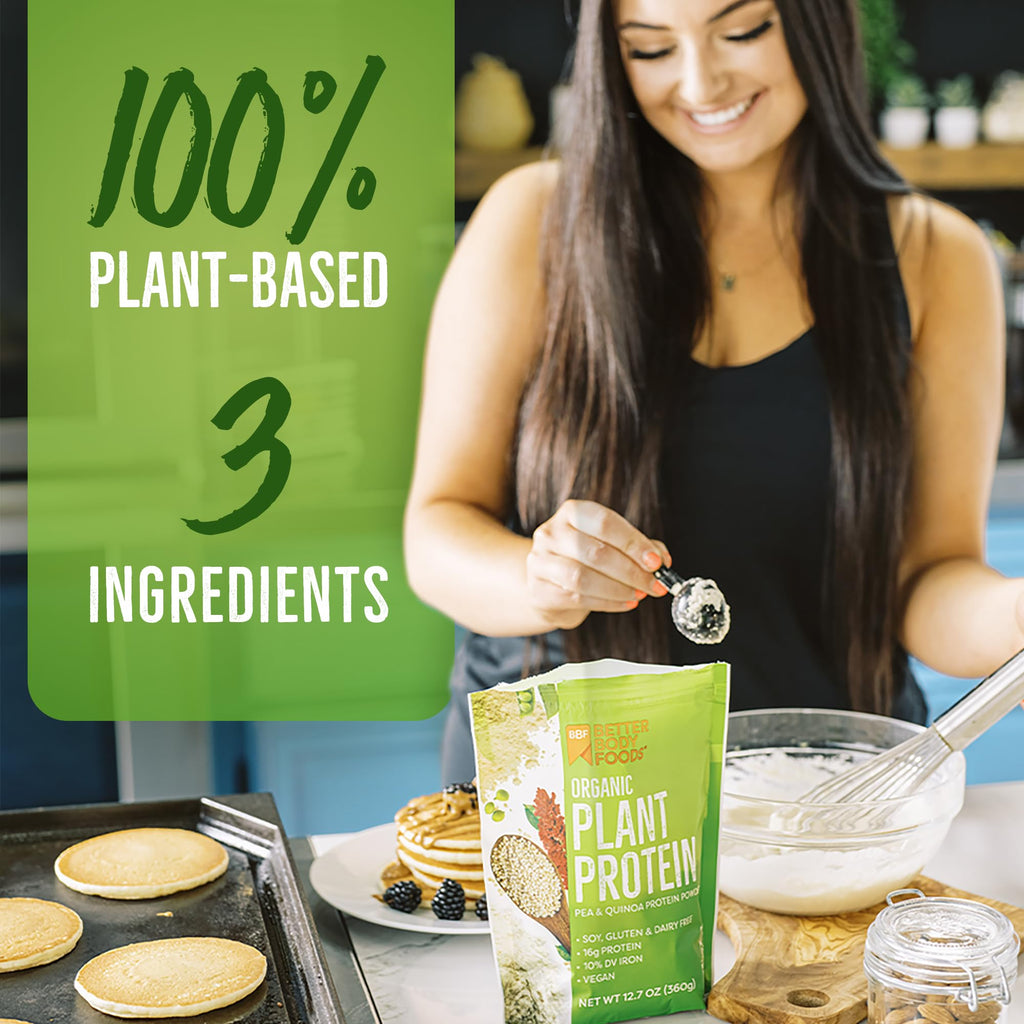 Organic Plant Protein Powder 12.7 Oz Unflavored Isolate J532