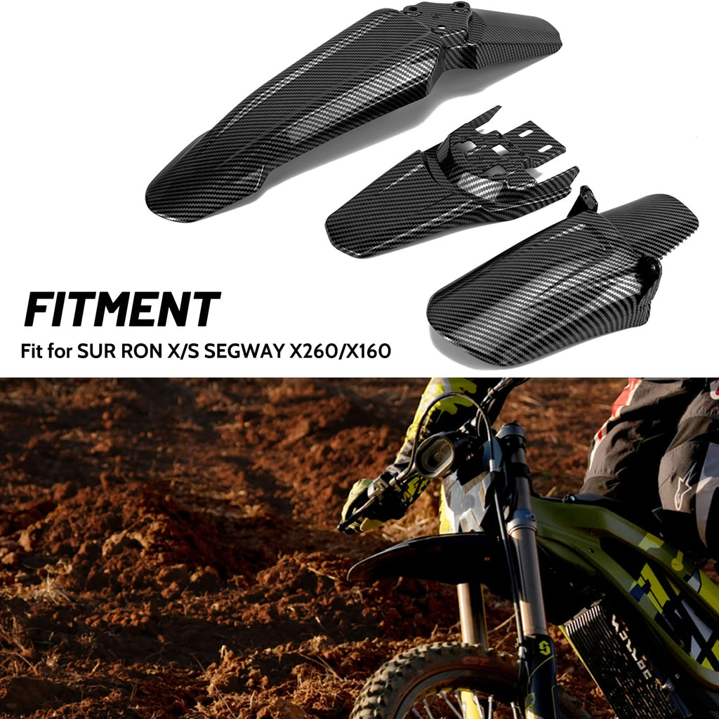 Front Rear Fender Set Carbon Fiber Style Whole Kit A308112