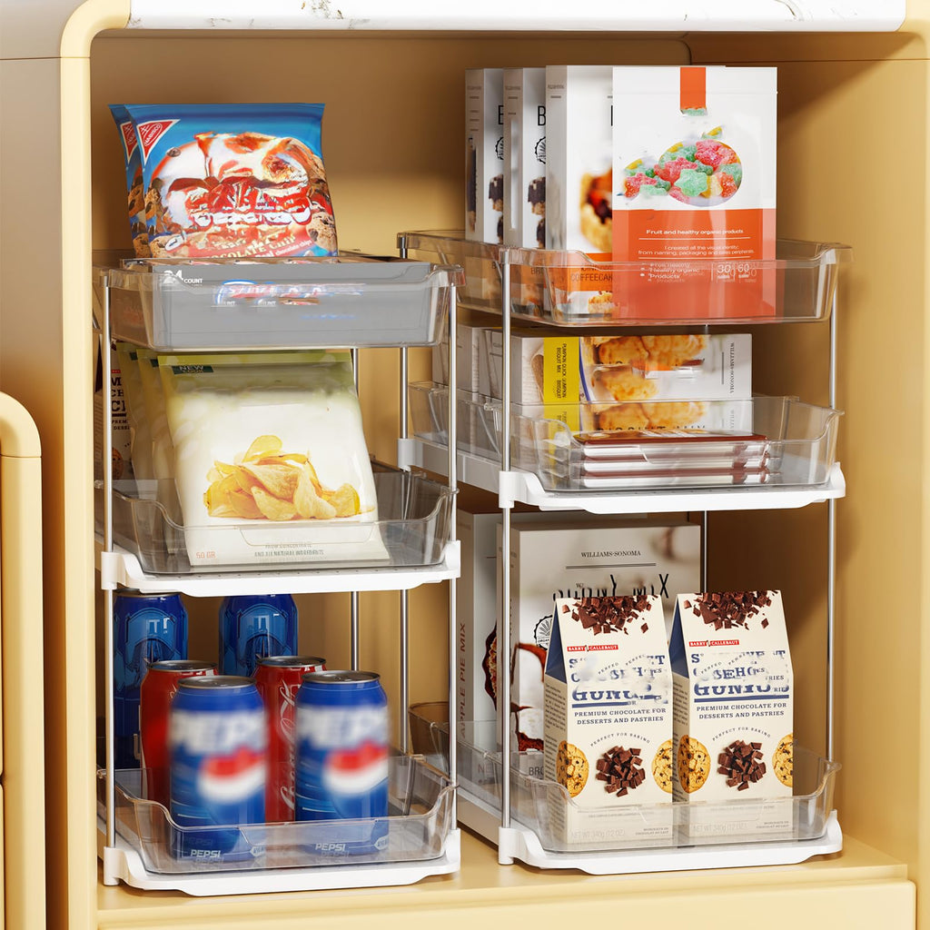 2 Sets of 3-Tier Under Sink Organizers and Storage G8383