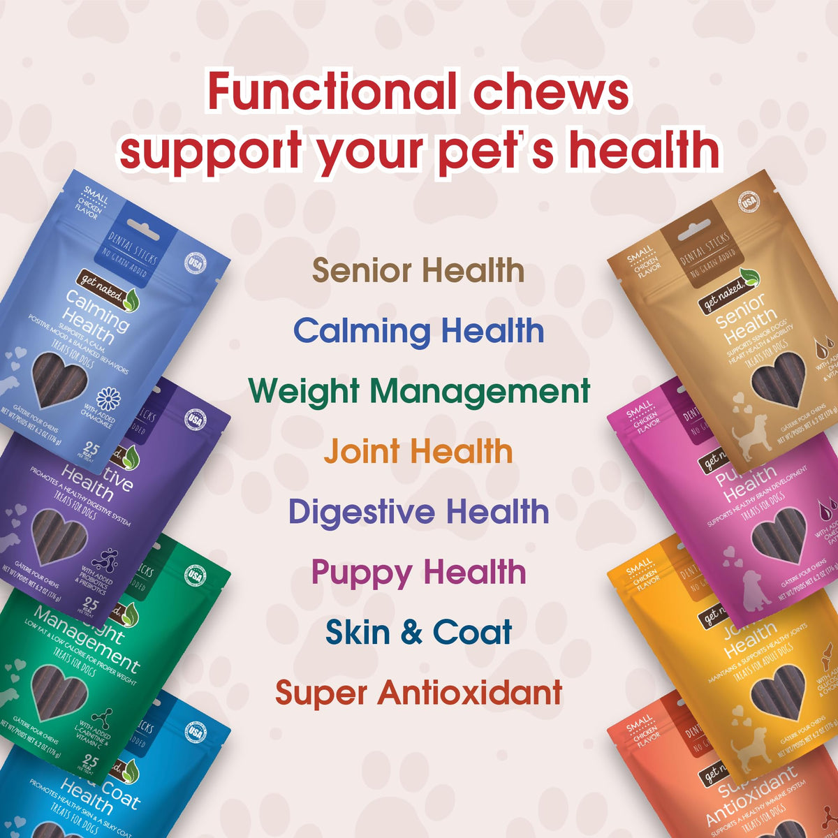 Grain-Free Dental Chew Sticks for Puppies, 6.2 oz J895074