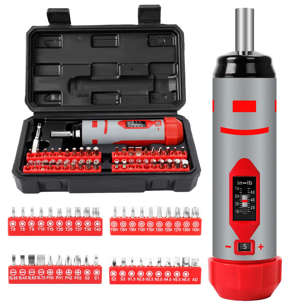 42-Piece Torque Screwdriver Set with 40 CR-V Bits J859