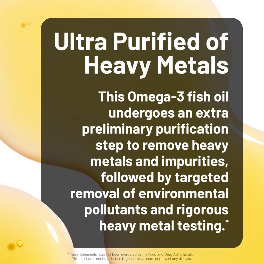 Omega 3 Fish Oil 2200 mg Lemon Flavor 60 Softgels N283