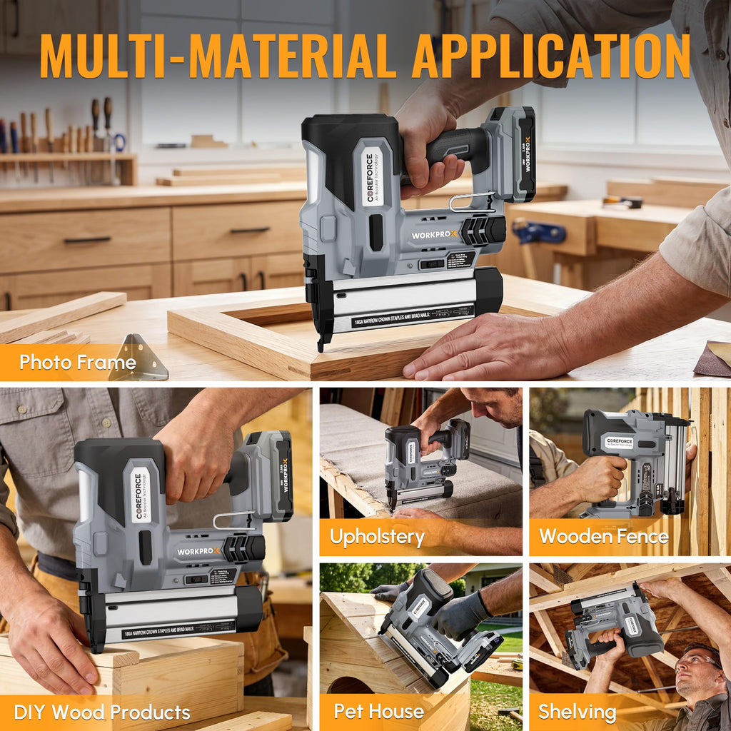 20V Cordless 18 Gauge 2-in-1 Nail & Staple Gun L78488