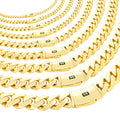 10k Yellow Gold Cuban Link Chain Necklace Y9344