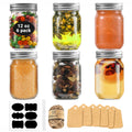 12 oz Glass Canning Jars 6 Pack M7138