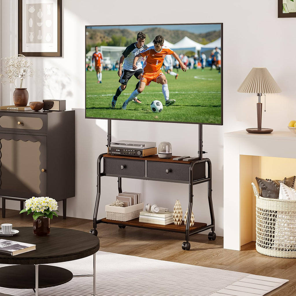 Rolling TV Stand with Mount for 32–75 Inch TVs G3075