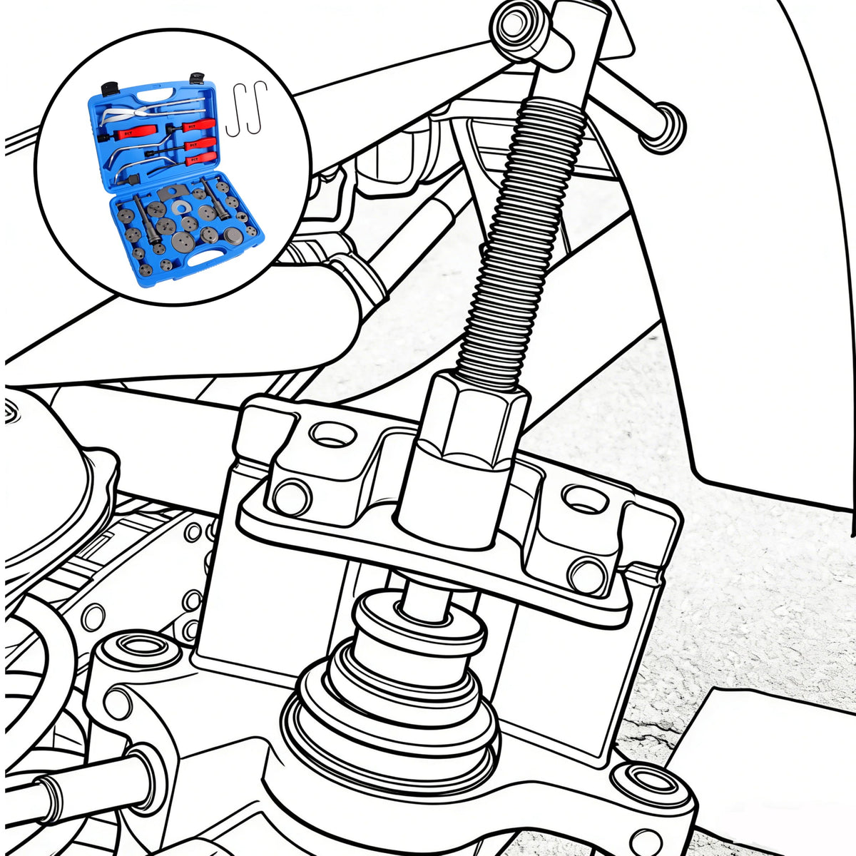 32pc Brake Tool Kit M3096
