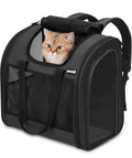 Dark Grey Cat Backpack with Breathable Mesh B297