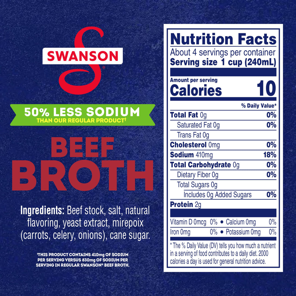 Lower Sodium Beef Broth 32 oz J42538