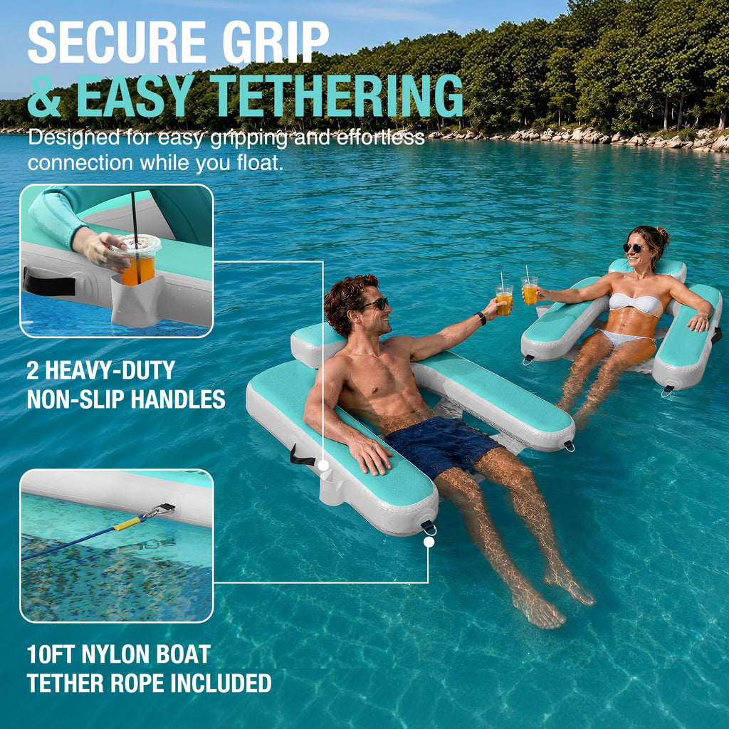 Inflatable Floating Chair with Cup Holder E523