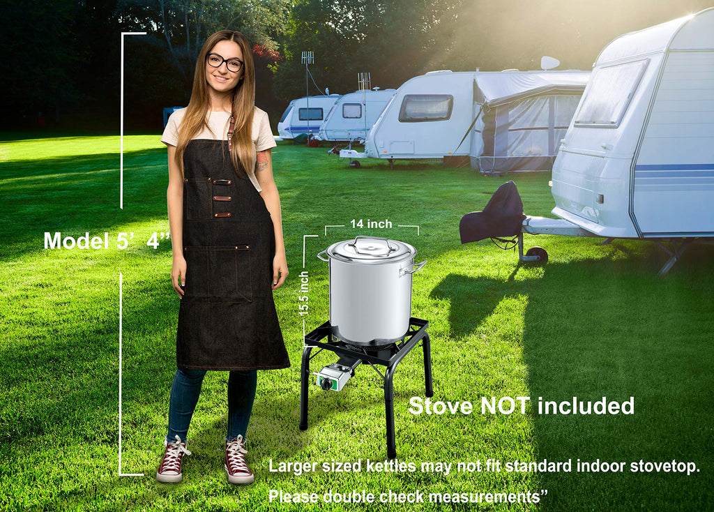40-Quart Stainless Steel Stock Pot H980608
