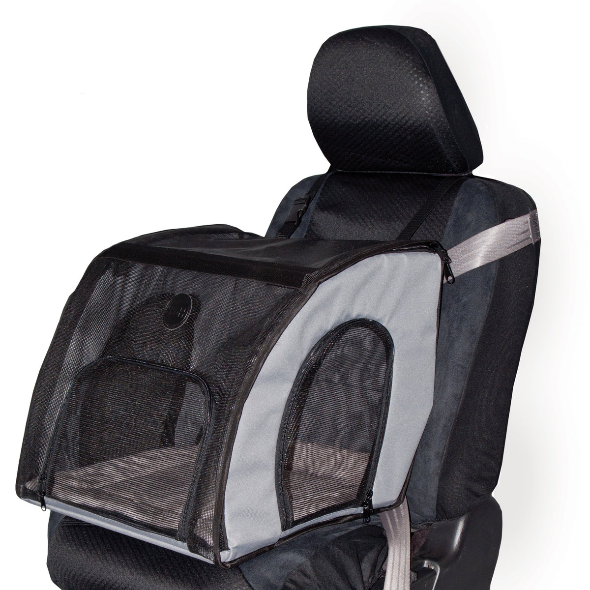 Dog Car Seat, Medium, Gray/Black A603770